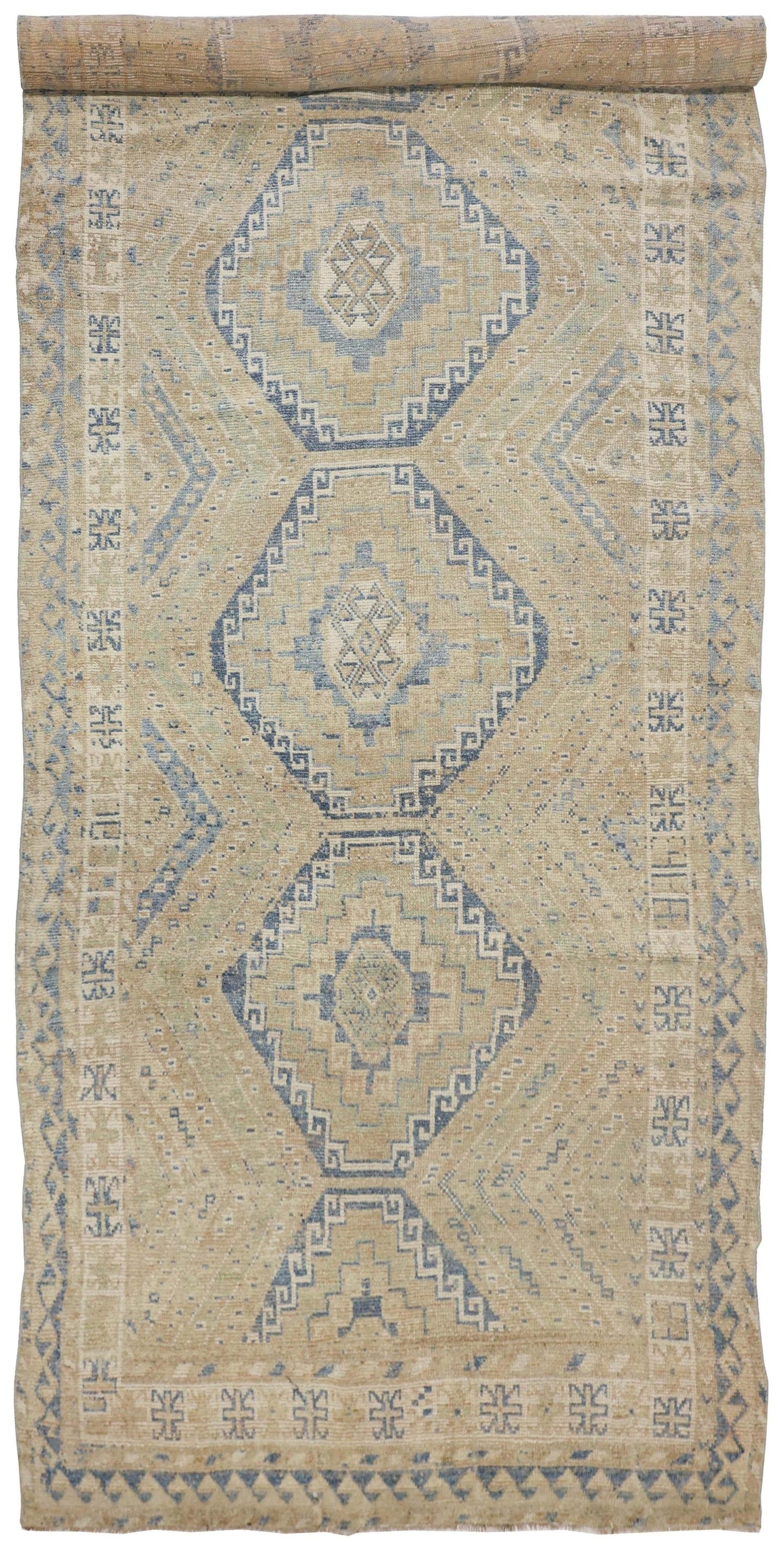 Vintage Kurd Handwoven Tribal Rug