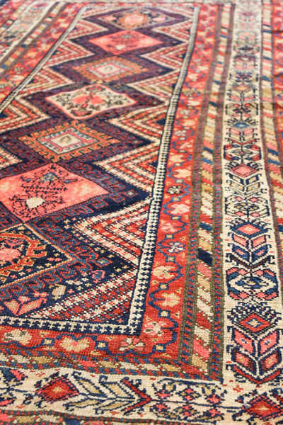 Antique Kurd Handwoven Tribal Rug, J75303