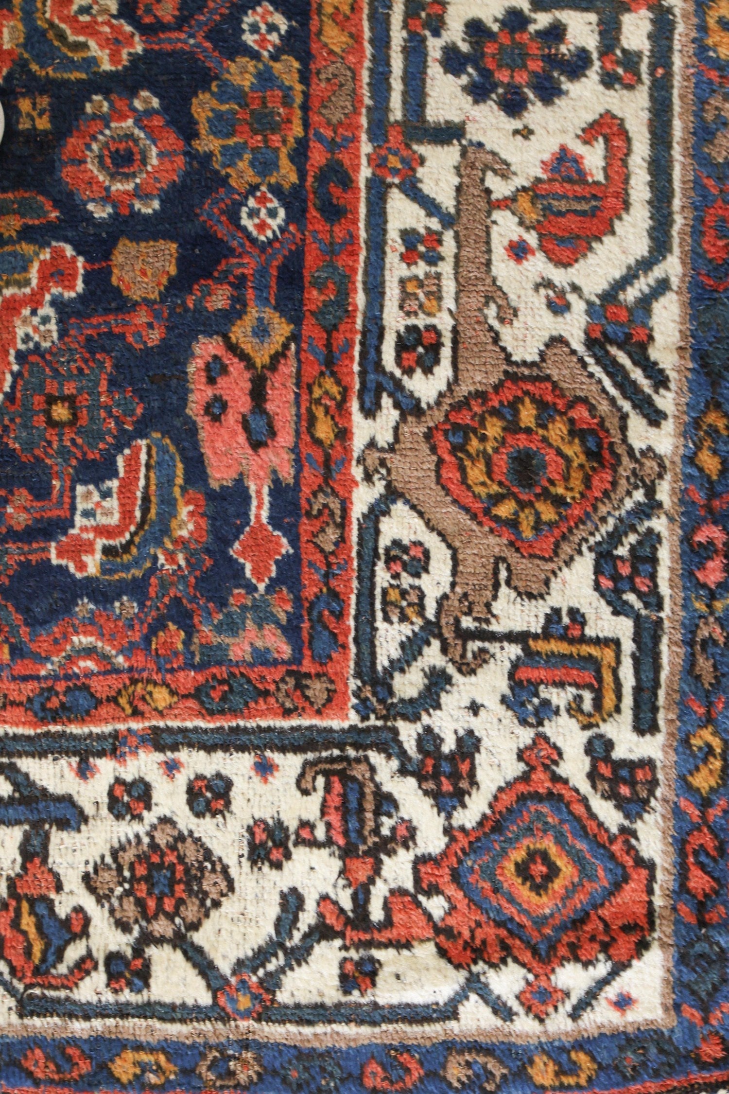 Vintage Kurd Handwoven Tribal Rug, J75305