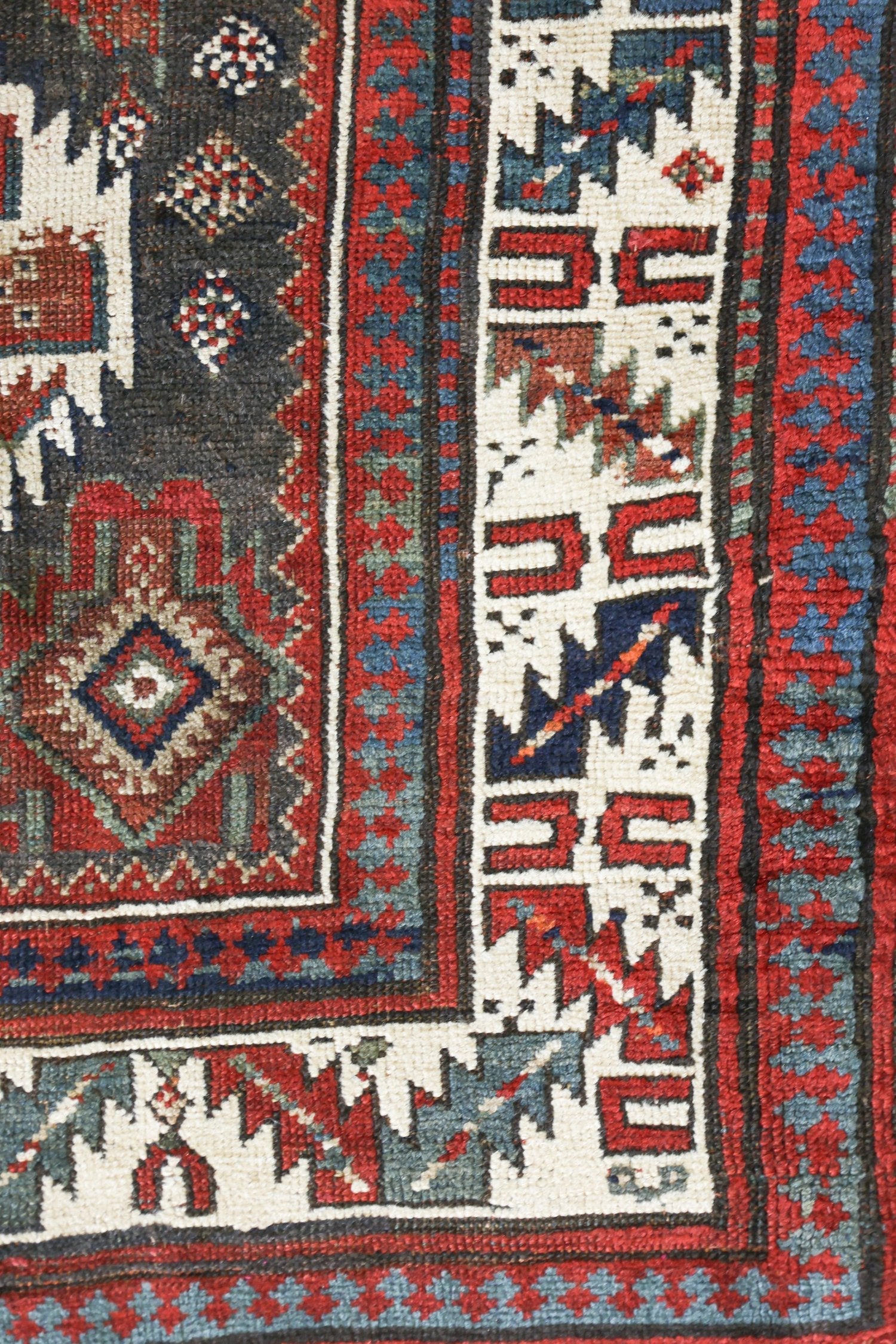 Antique Kurd Handwoven Tribal Rug, J75313