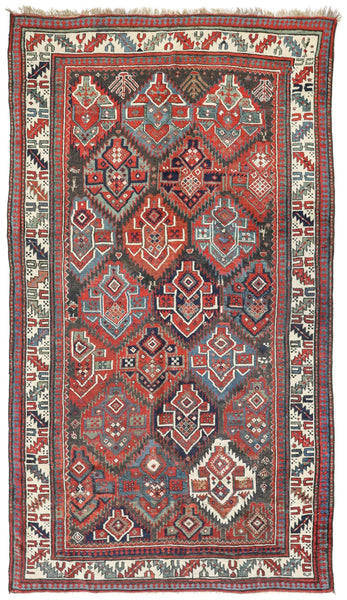 Antique Kurd Handwoven Tribal Rug