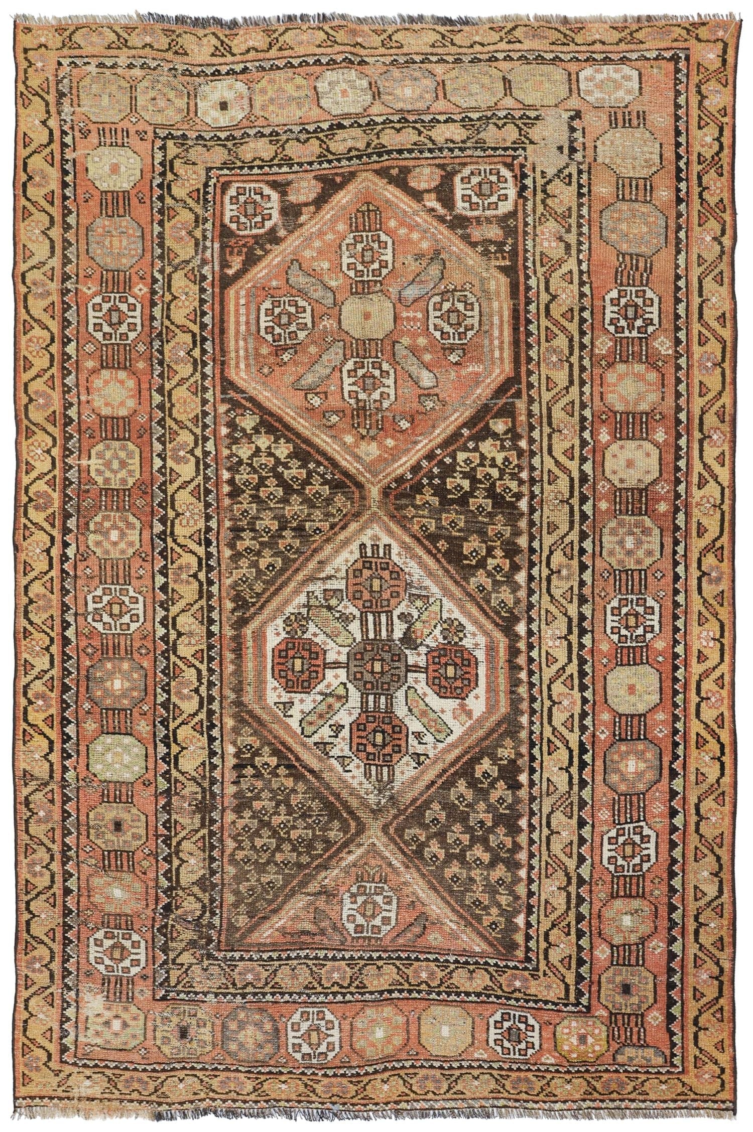 Vintage Kurd Handwoven Tribal Rug