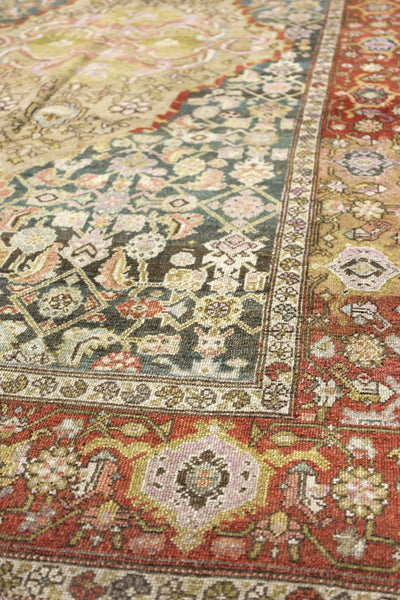 Antique Kurd Bijar Handwoven Tribal Rug, J75653