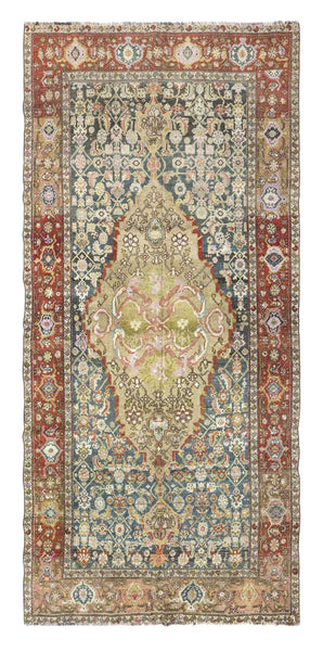 Antique Kurd Bijar Handwoven Tribal Rug