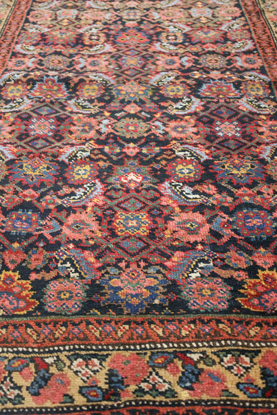 Antique Kurd Bijar Handwoven Tribal Rug, J76371