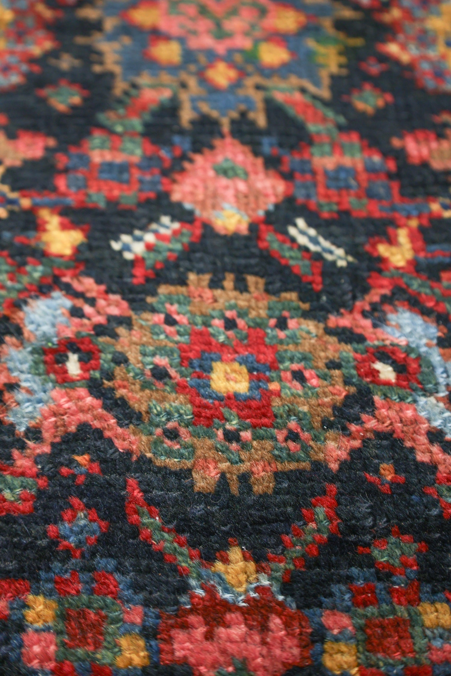 Antique Kurd Bijar Handwoven Tribal Rug, J76371