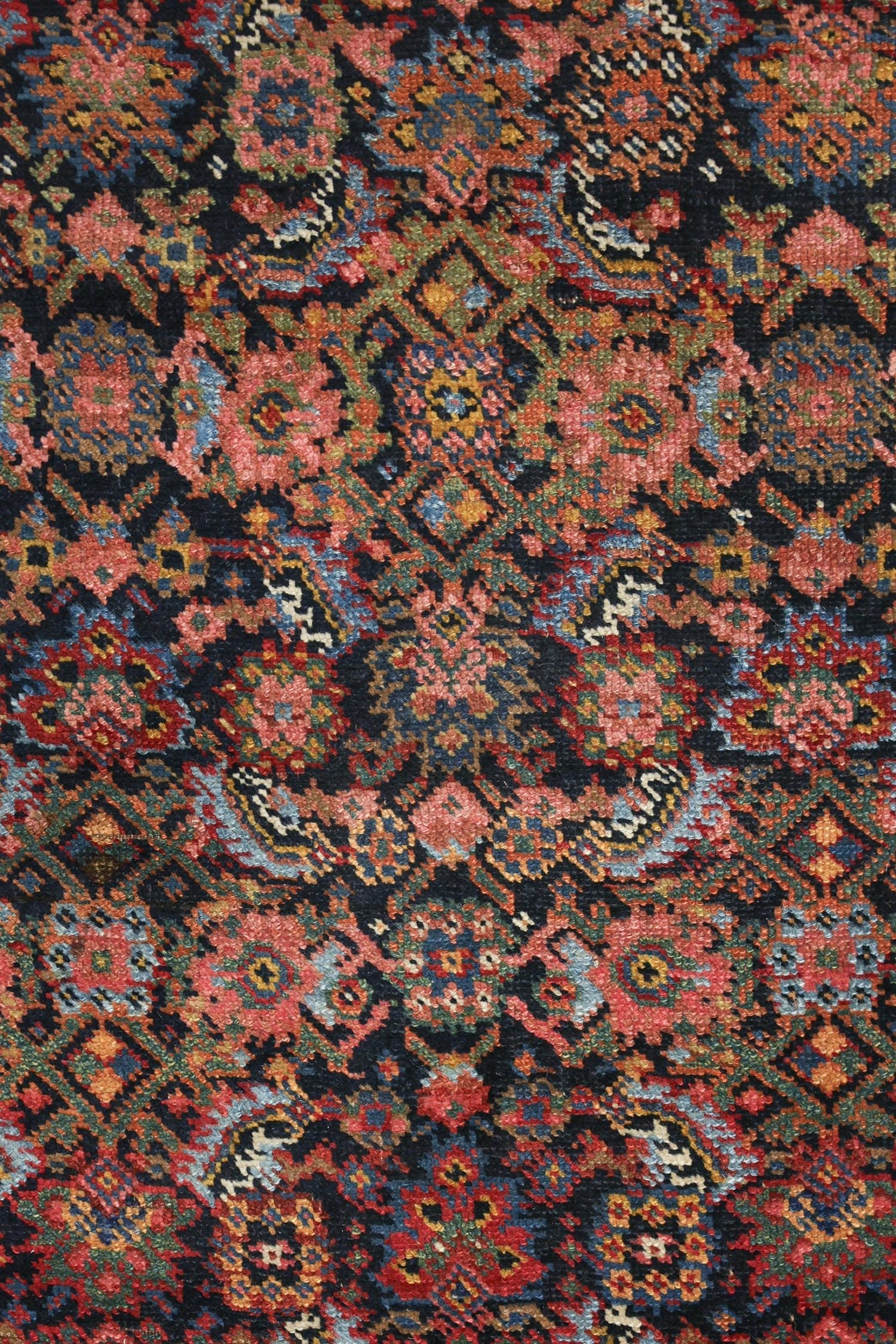 Antique Kurd Bijar Handwoven Tribal Rug, J76371