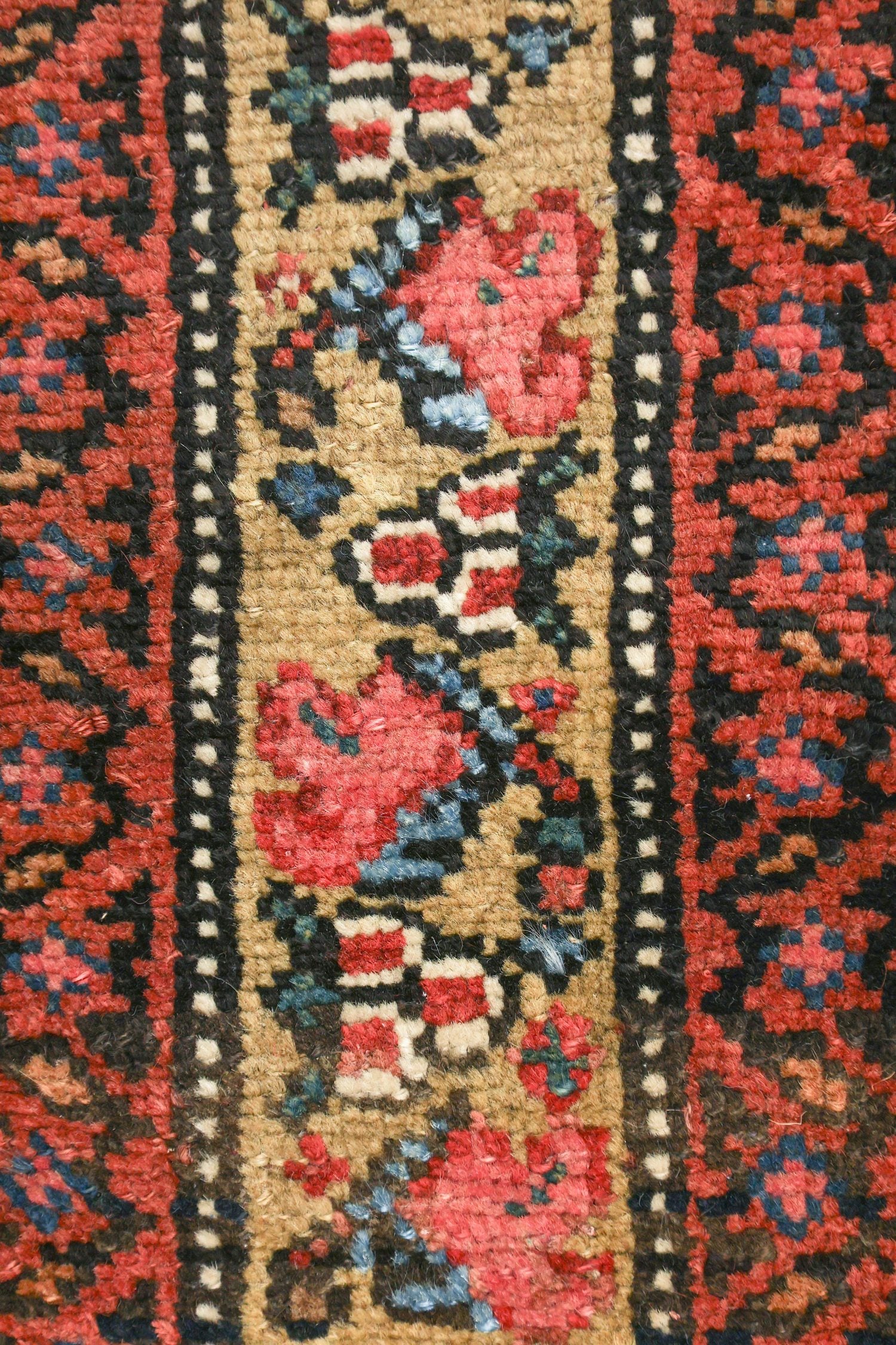 Antique Kurd Bijar Handwoven Tribal Rug, J76371