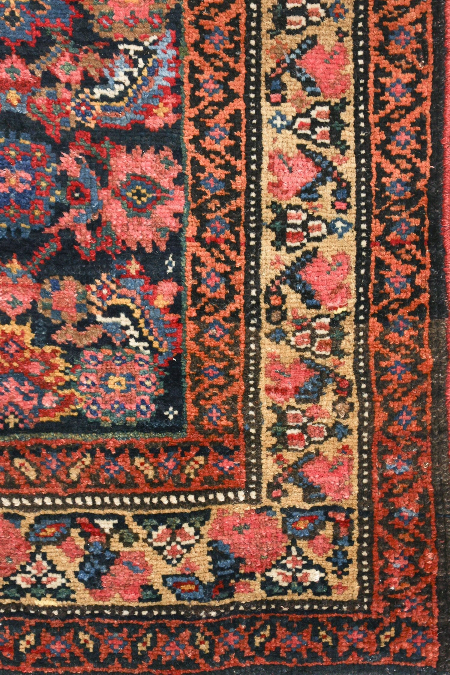 Antique Kurd Bijar Handwoven Tribal Rug, J76371