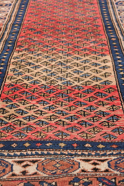 Vintage Kurd Serraband Handwoven Tribal Rug, J75683
