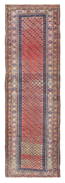 Vintage Kurd Serraband Handwoven Tribal Rug