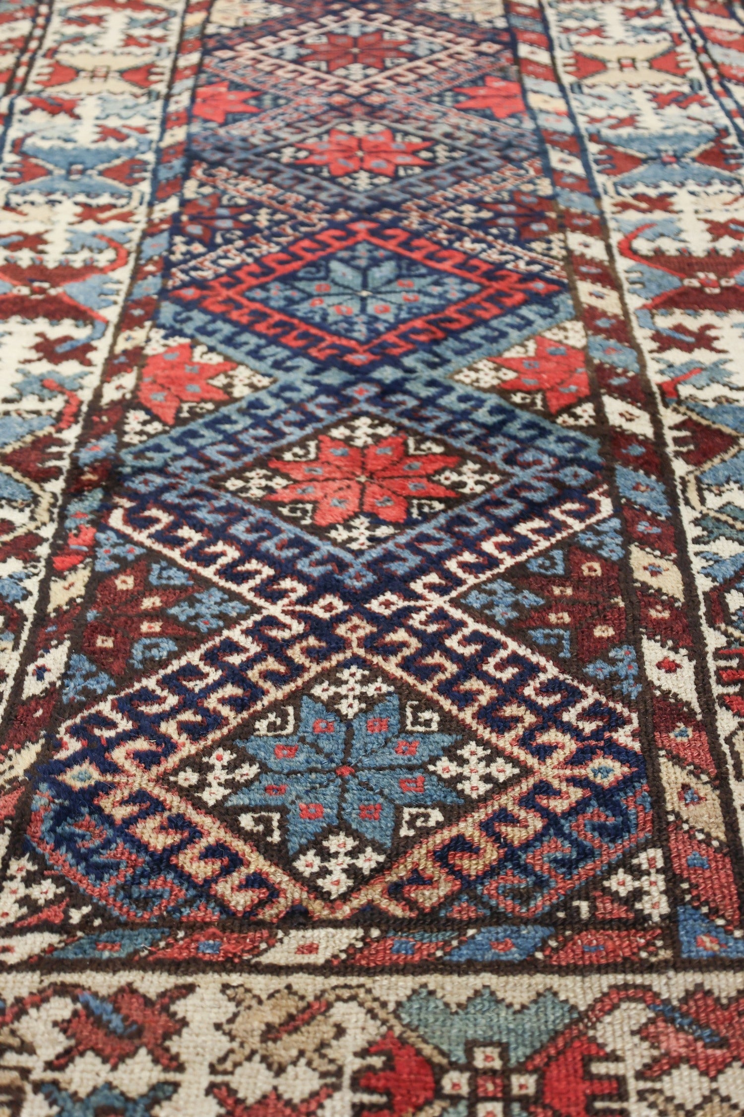 Vintage Kurdish Handwoven Tribal Rug, J75903