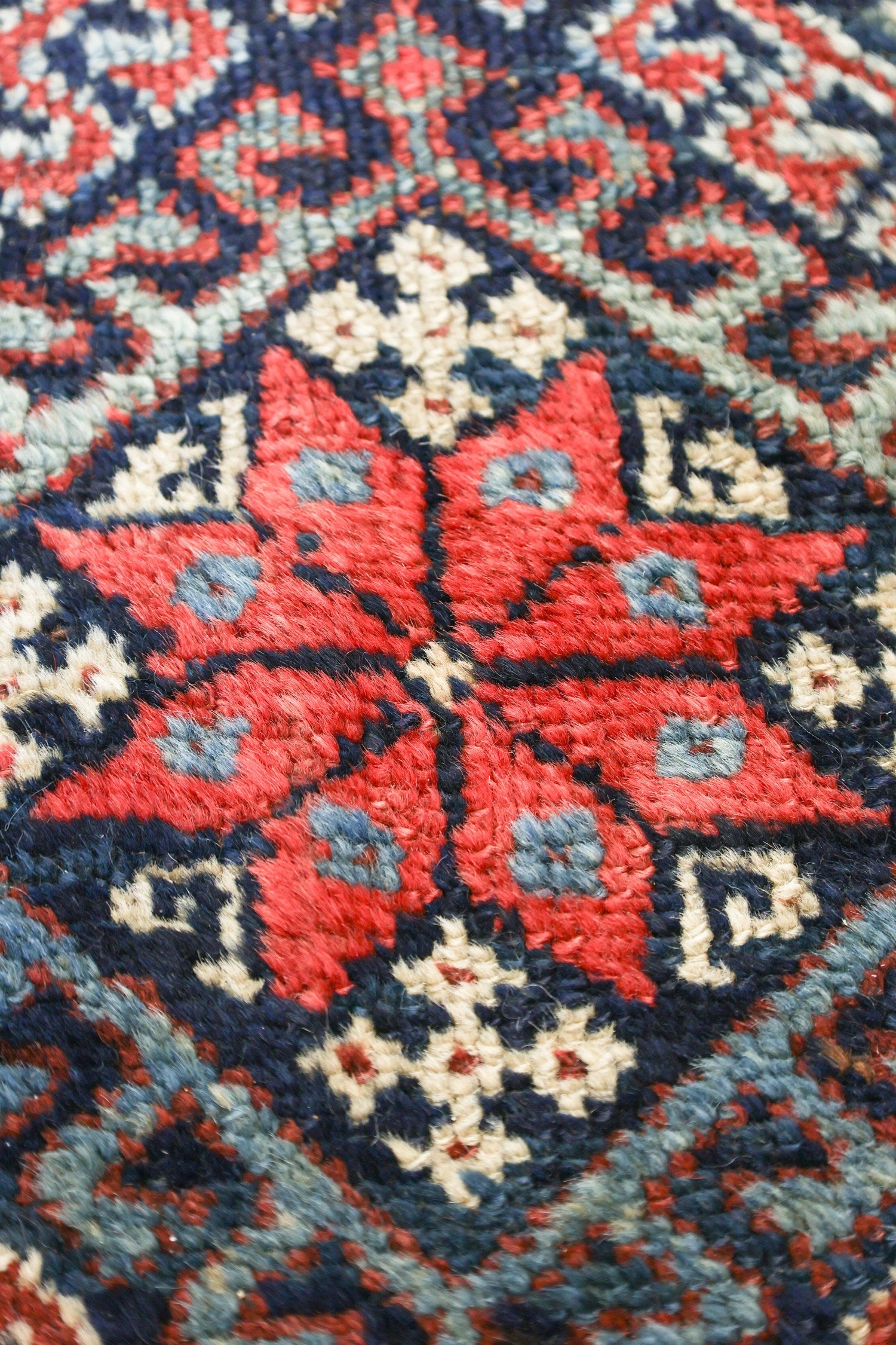 Vintage Kurdish Handwoven Tribal Rug, J75903