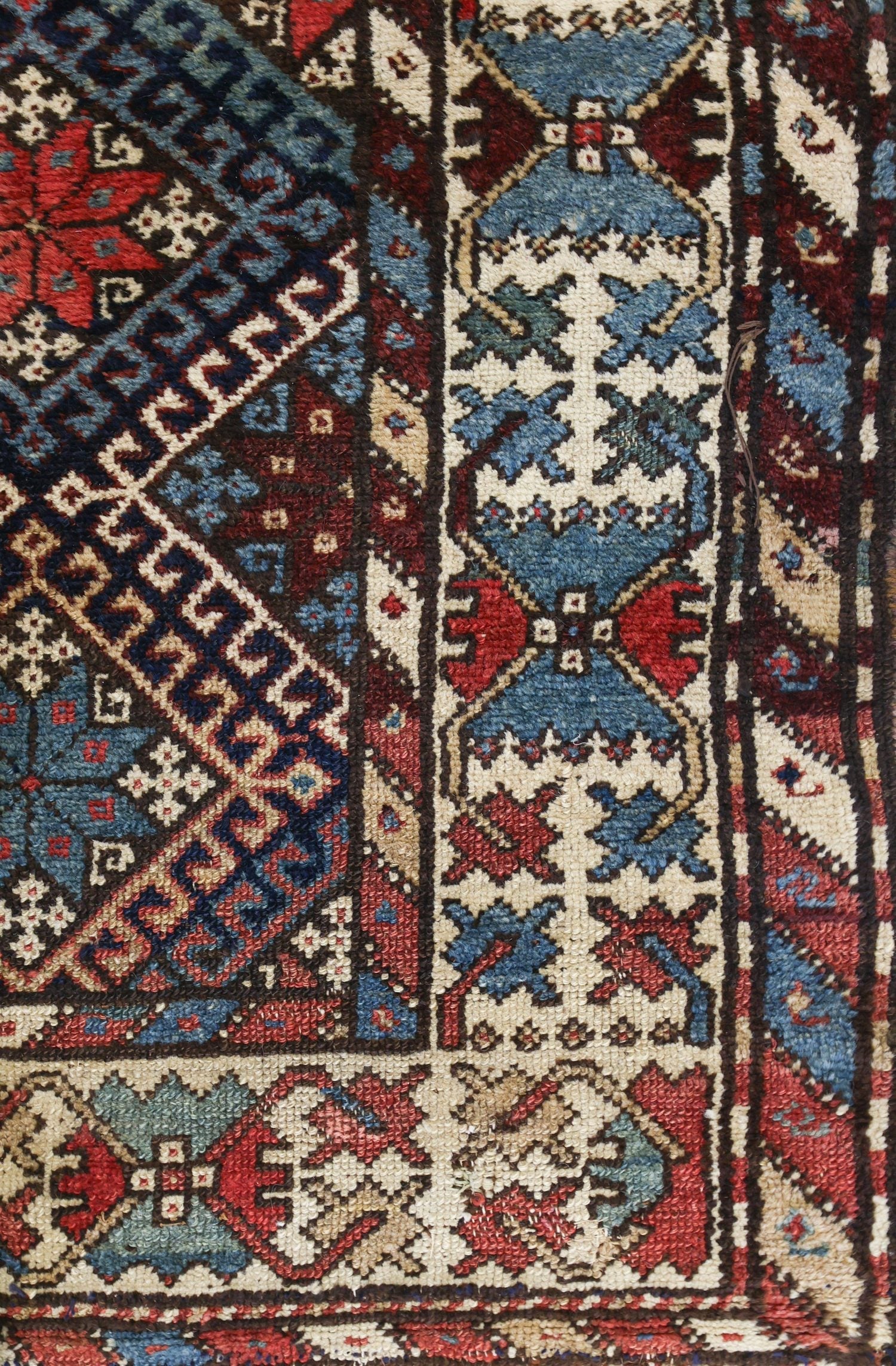 Vintage Kurdish Handwoven Tribal Rug, J75903