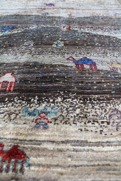 Landscape Handwoven Tribal Rug, J57634