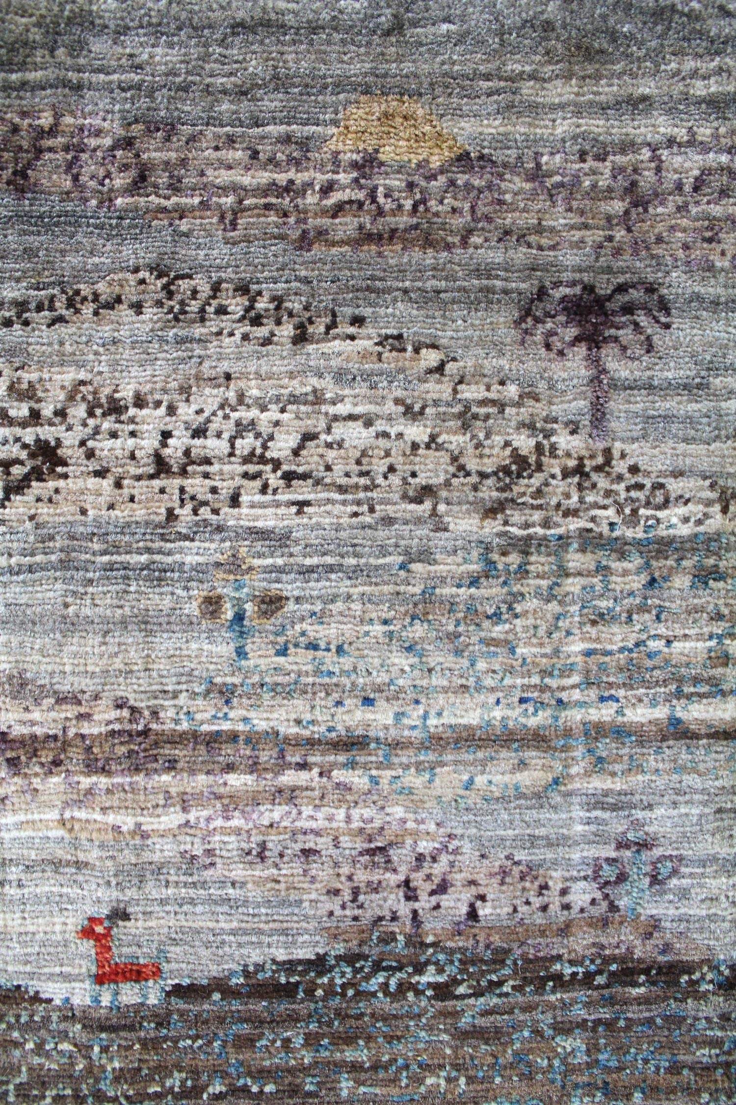 Landscape Handwoven Tribal Rug, J57634