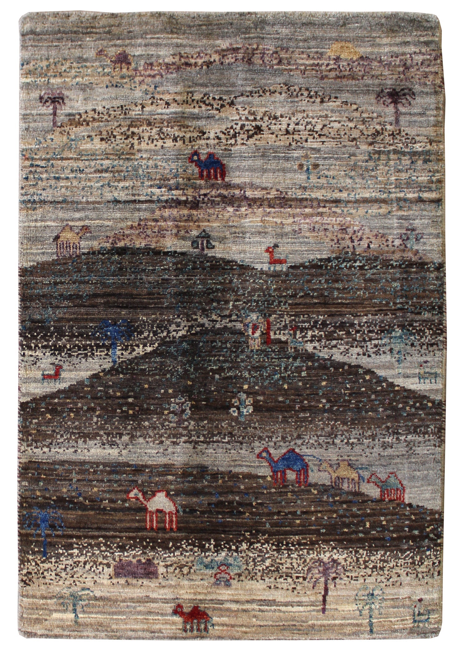 Landscape Handwoven Tribal Rug