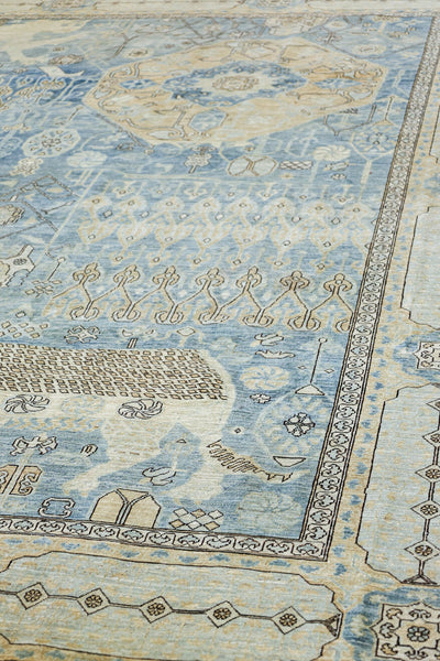Lion Mamluk Handwoven Tribal Rug, J78362