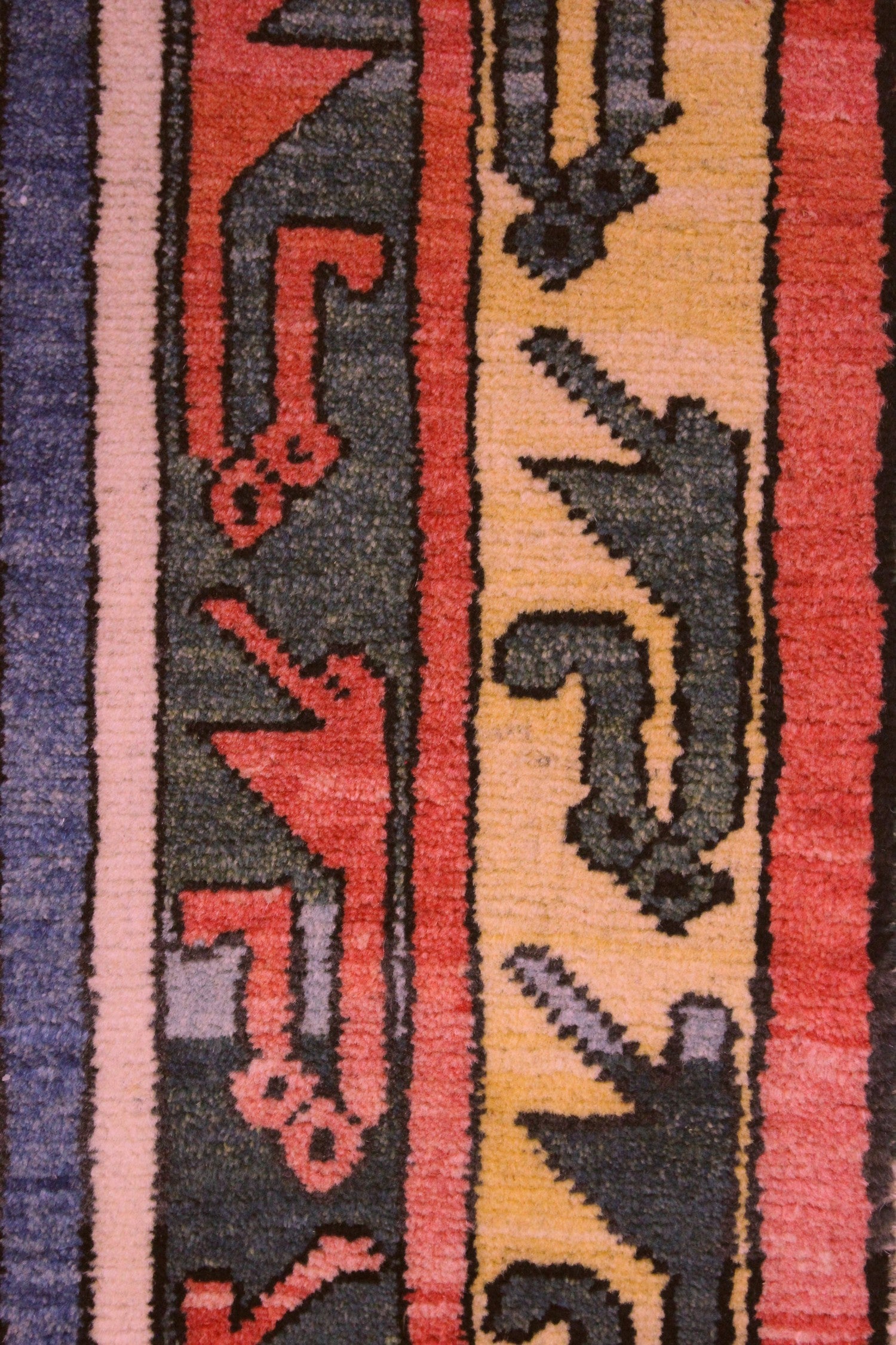 Vintage Lotto Handwoven Tribal Rug, J67509