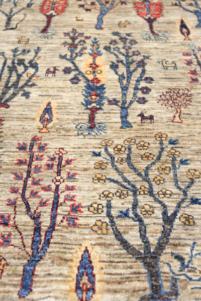 Luri Trees Handwoven Tribal Rug, J74700