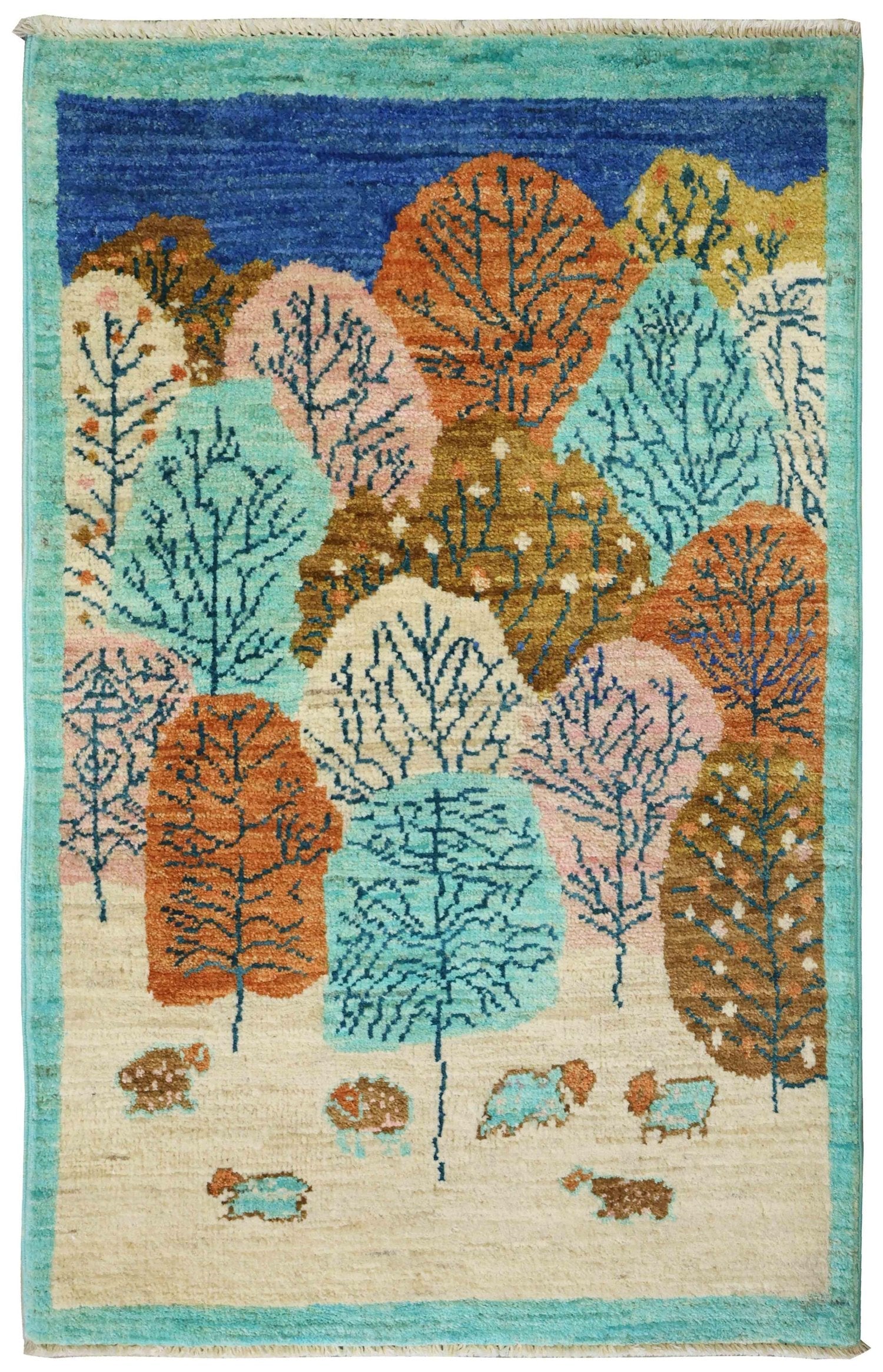 Luri Trees Handwoven Tribal Rug