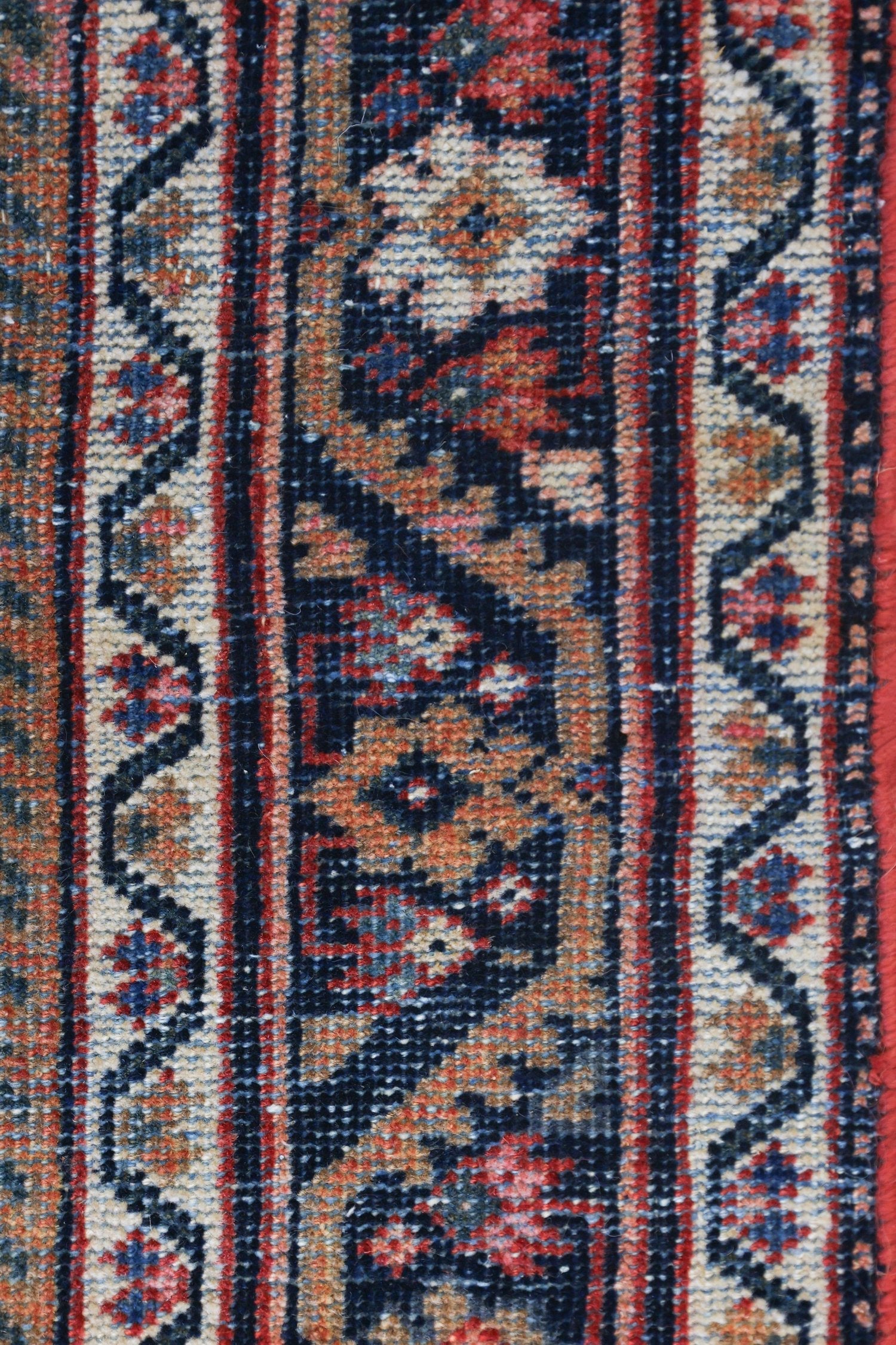 Vintage Mahal Handwoven Tribal Rug, J69278