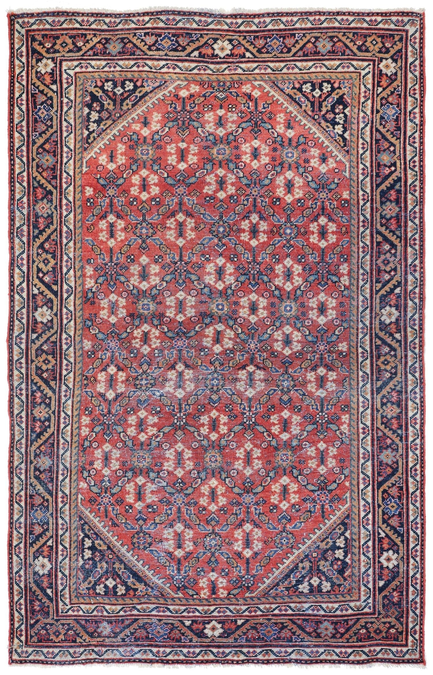 Vintage Mahal Handwoven Tribal Rug