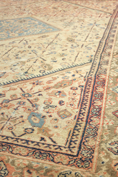 Vintage Mahal Handwoven Tribal Rug, J77264