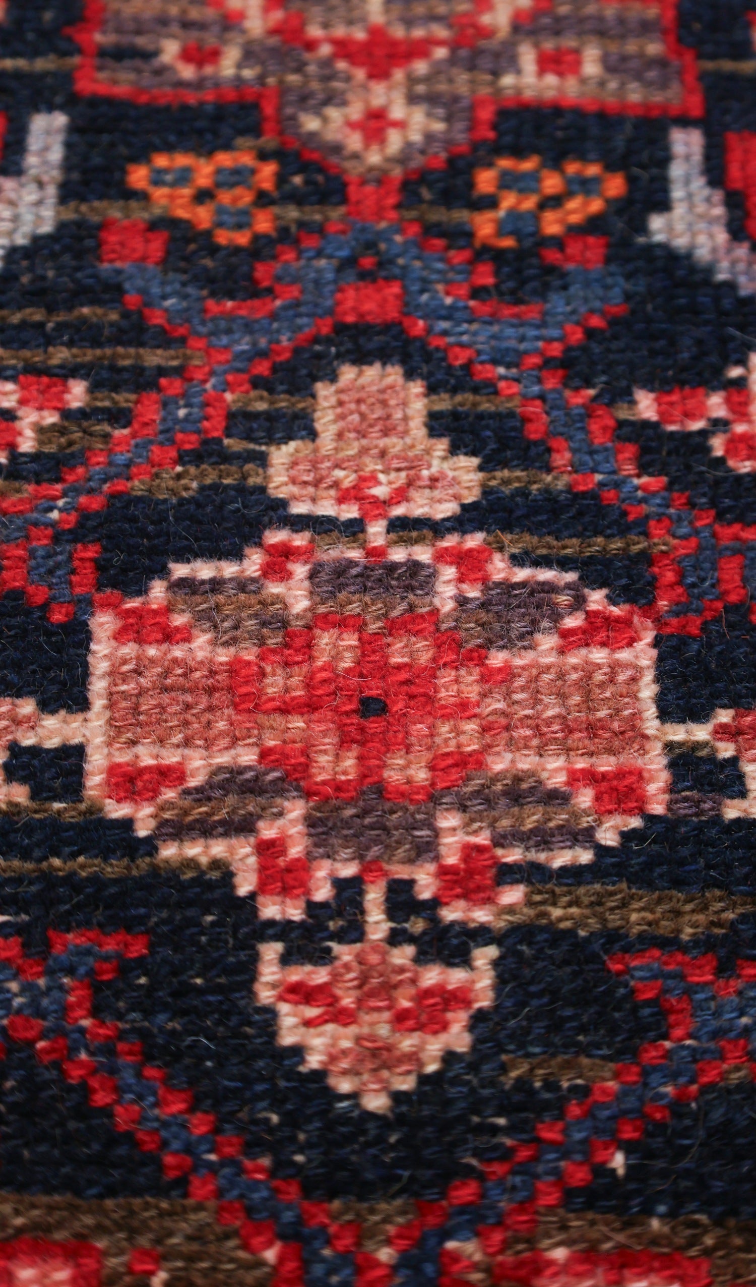 Antique Malayer Handwoven Tribal Rug, J69194