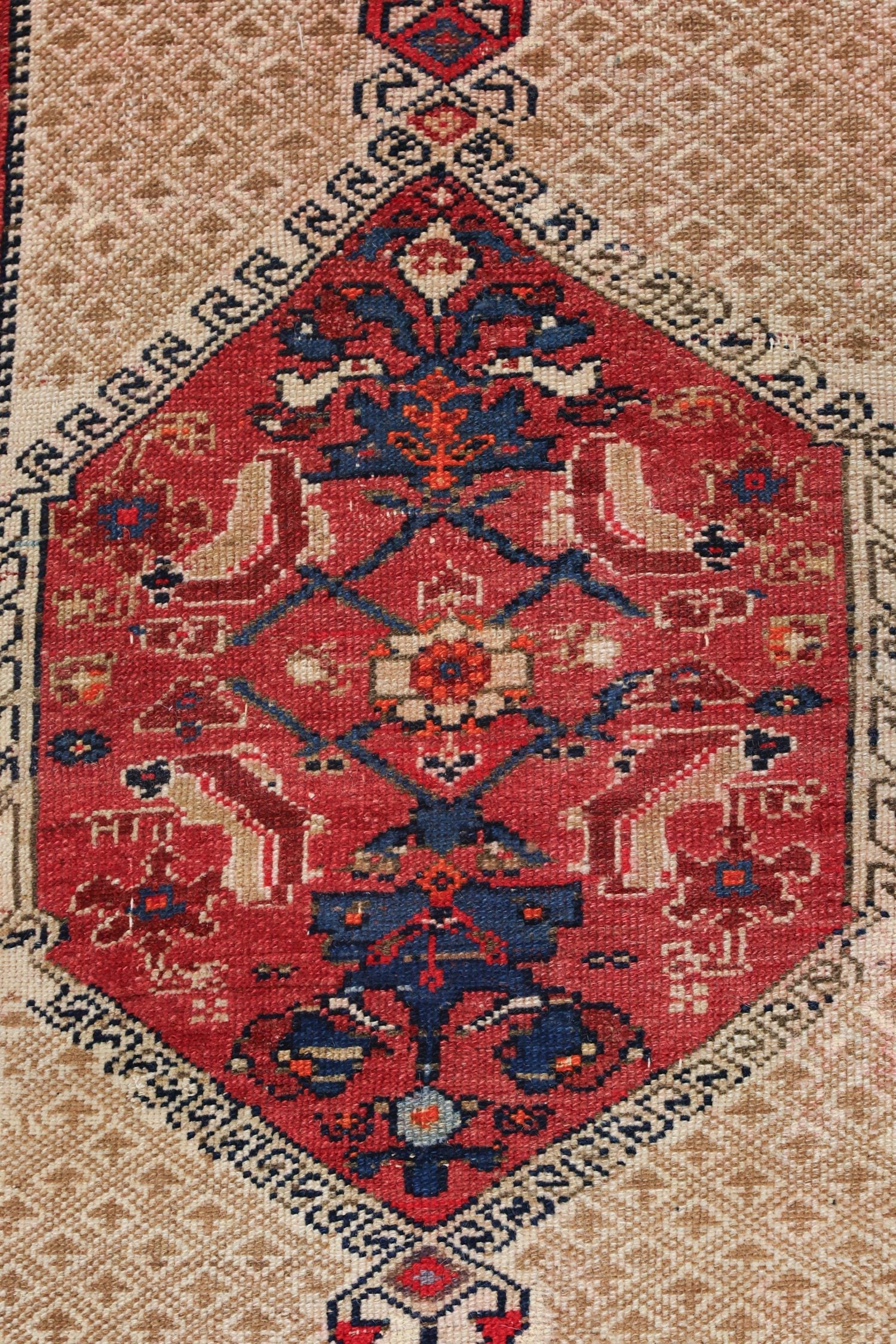 Antique Malayer Handwoven Tribal Rug, J69194