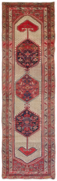 Antique Malayer Handwoven Tribal Rug