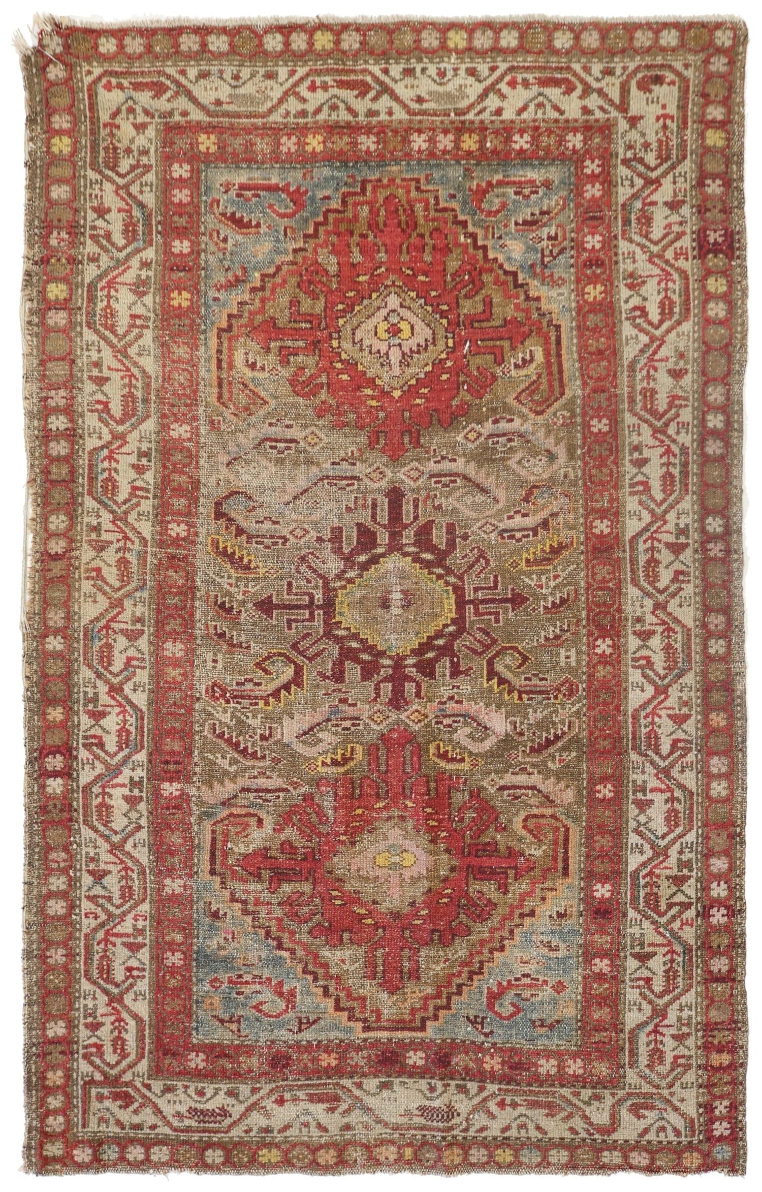 Vintage Malayer Handwoven Tribal Rug