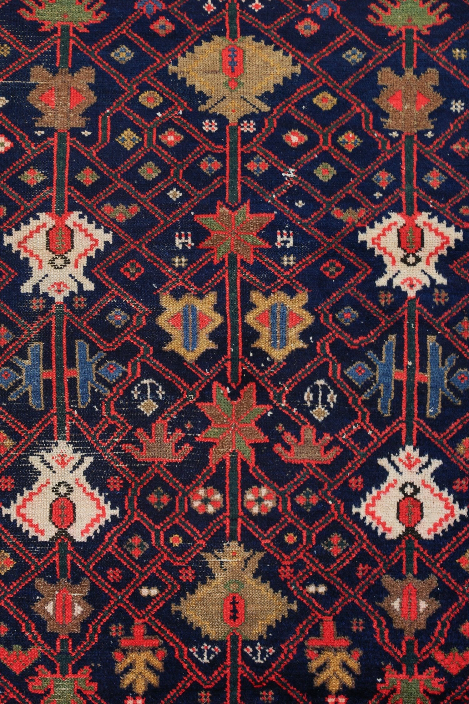 Antique Malayer Handwoven Tribal Rug, J75100