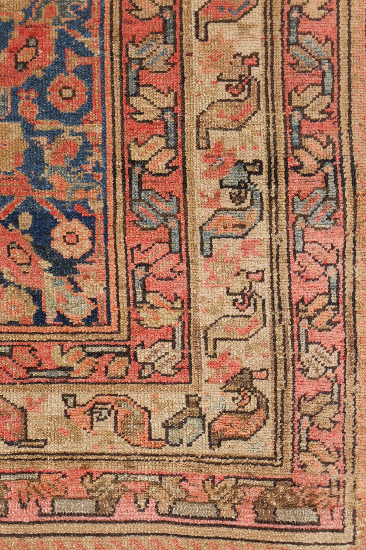 Antique Malayer Handwoven Tribal Rug, J75288