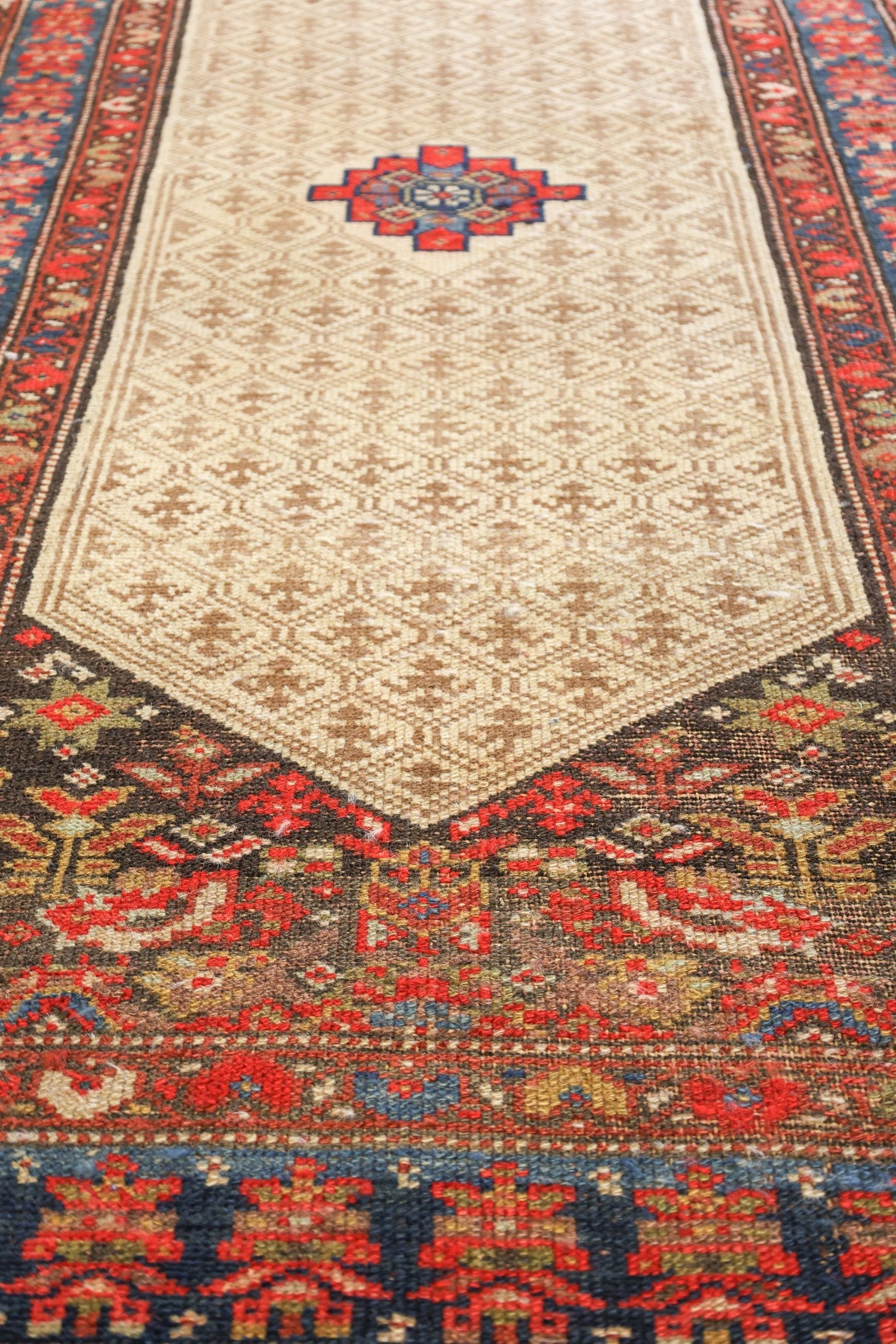 Vintage Malayer Handwoven Tribal Rug, J75415