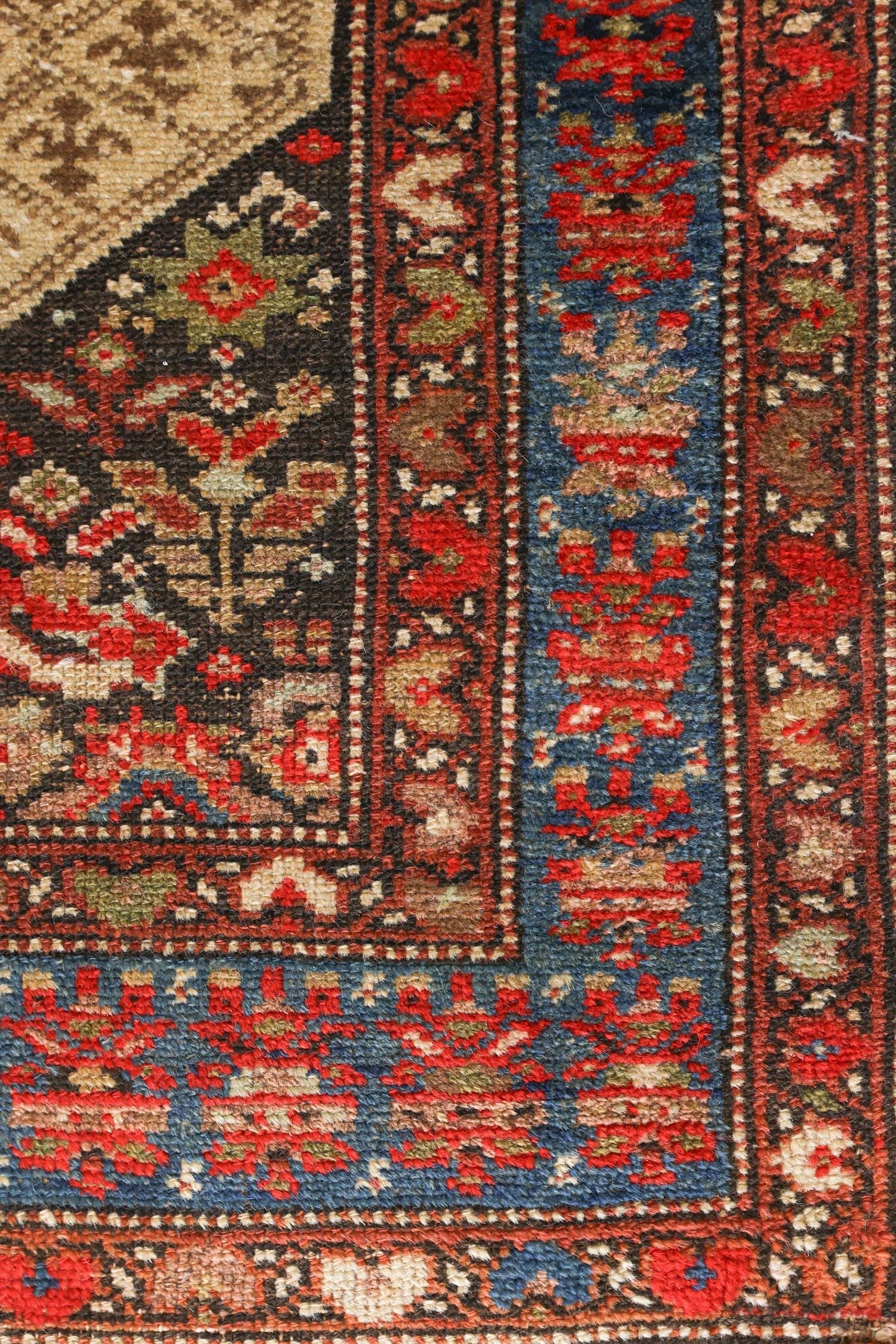 Vintage Malayer Handwoven Tribal Rug, J75415