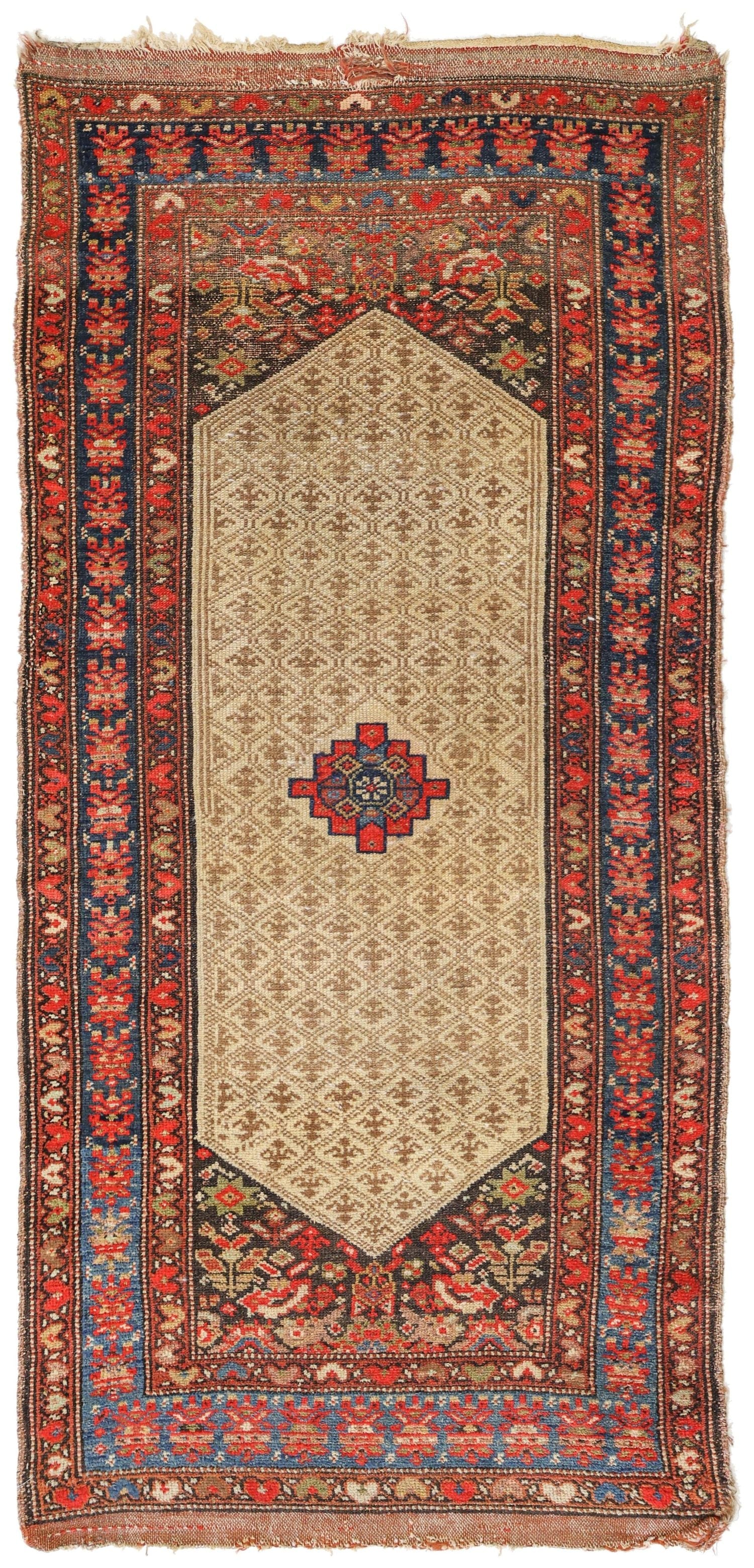 Vintage Malayer Handwoven Tribal Rug