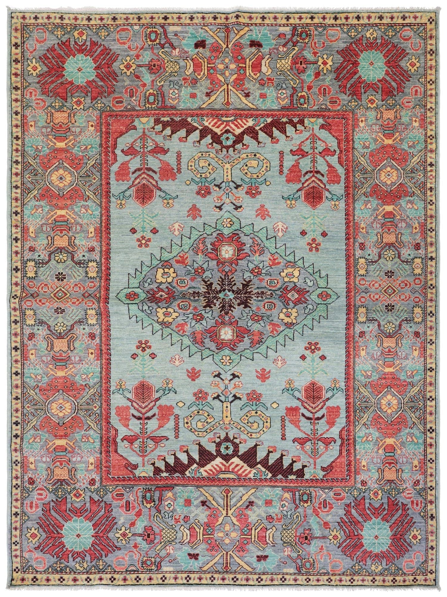 Mashad Malayer Handwoven Tribal Rug