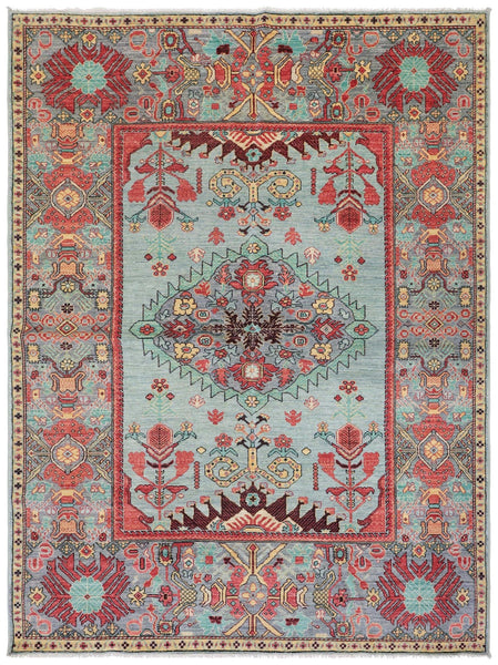 Mashad Malayer Handwoven Tribal Rug