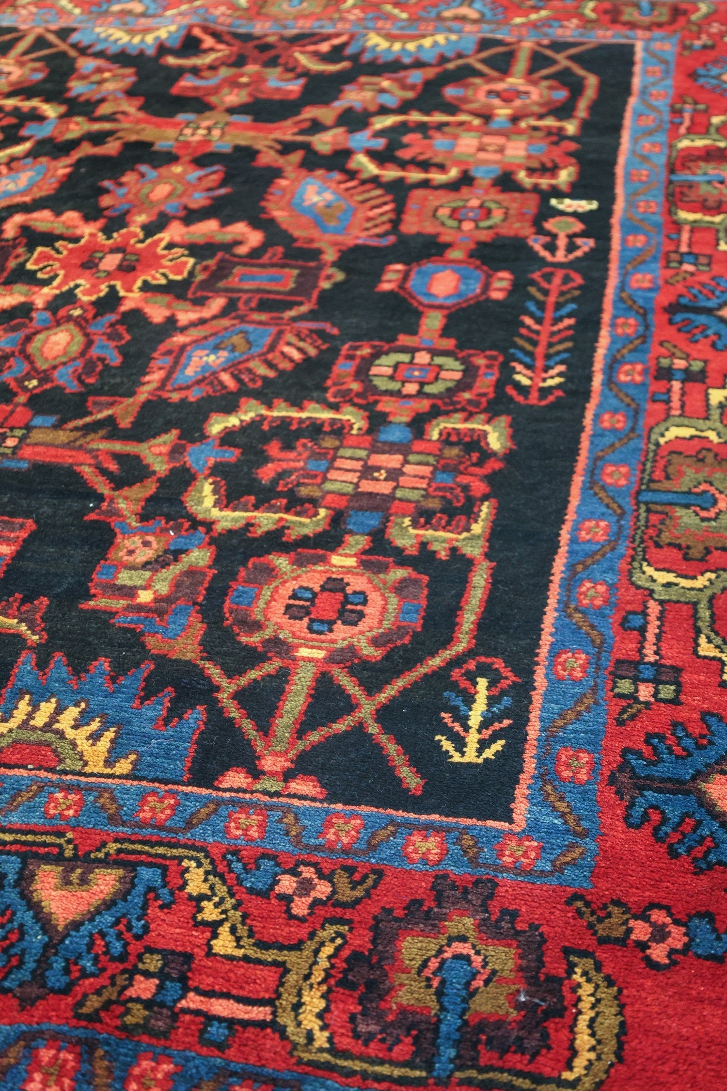 Vintage Mosoul Handwoven Tribal Rug, J75068