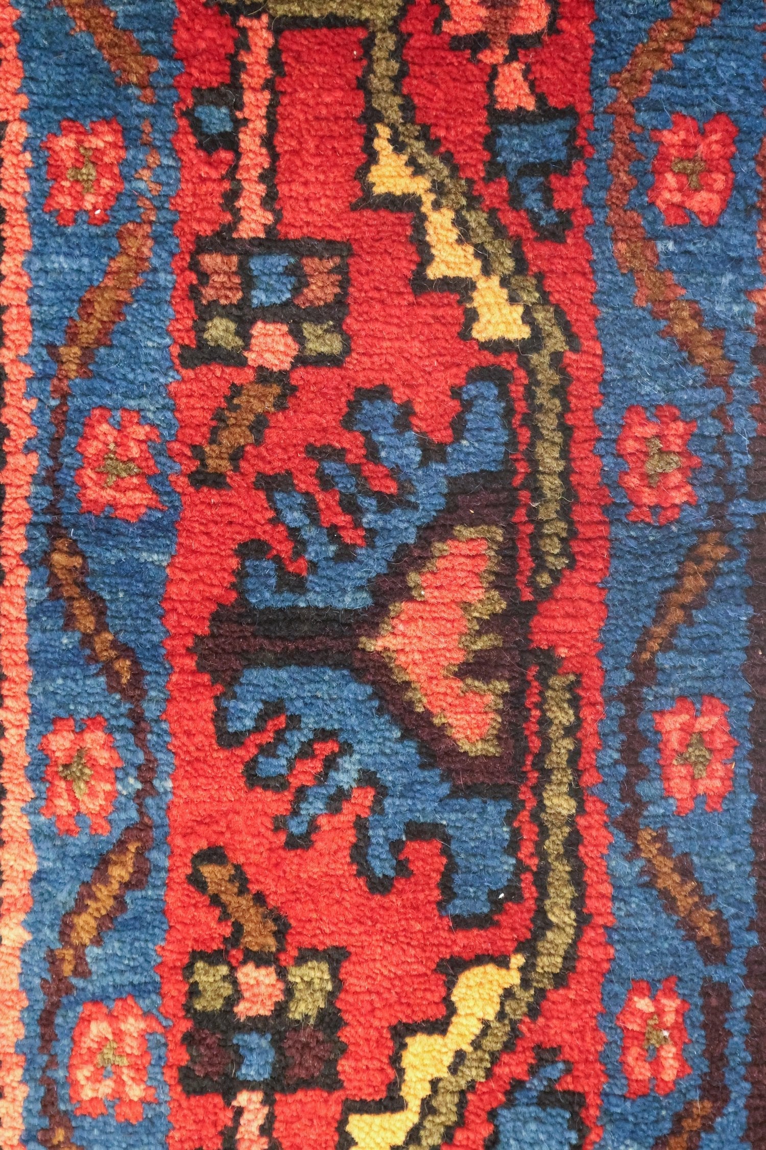 Vintage Mosoul Handwoven Tribal Rug, J75068