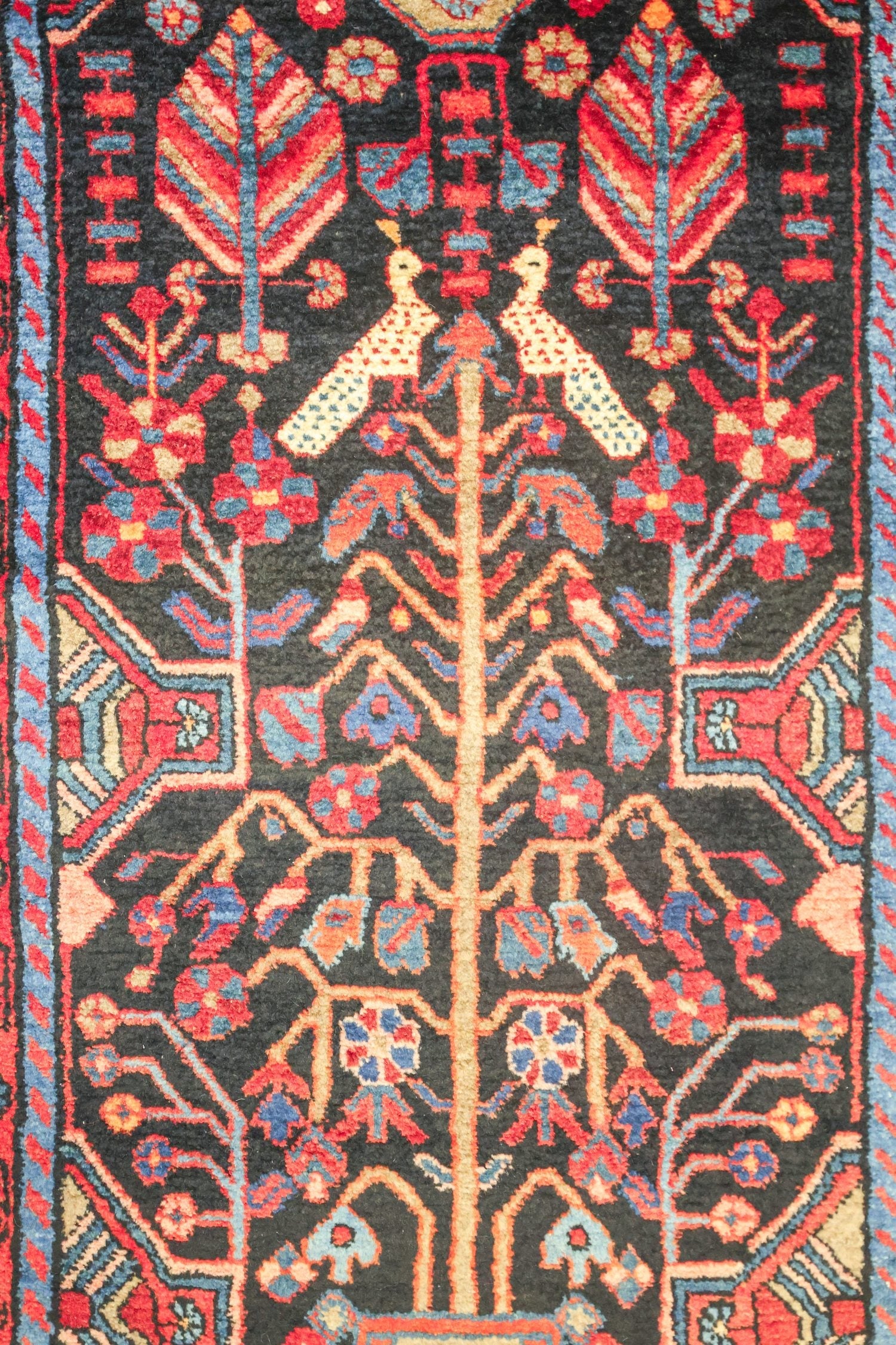 Vintage Nahavand Handwoven Tribal Rug, J75037