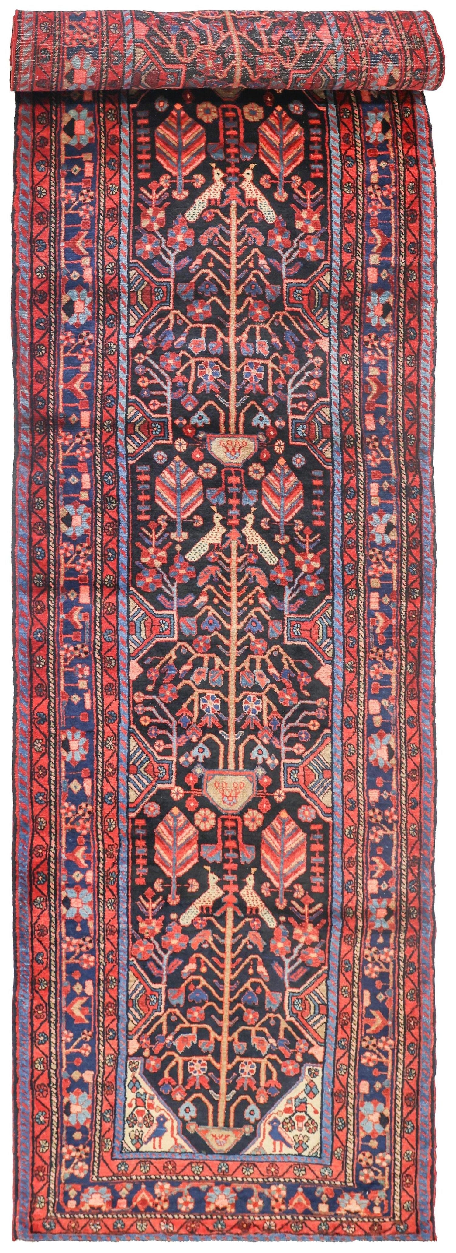 Vintage Nahavand Handwoven Tribal Rug