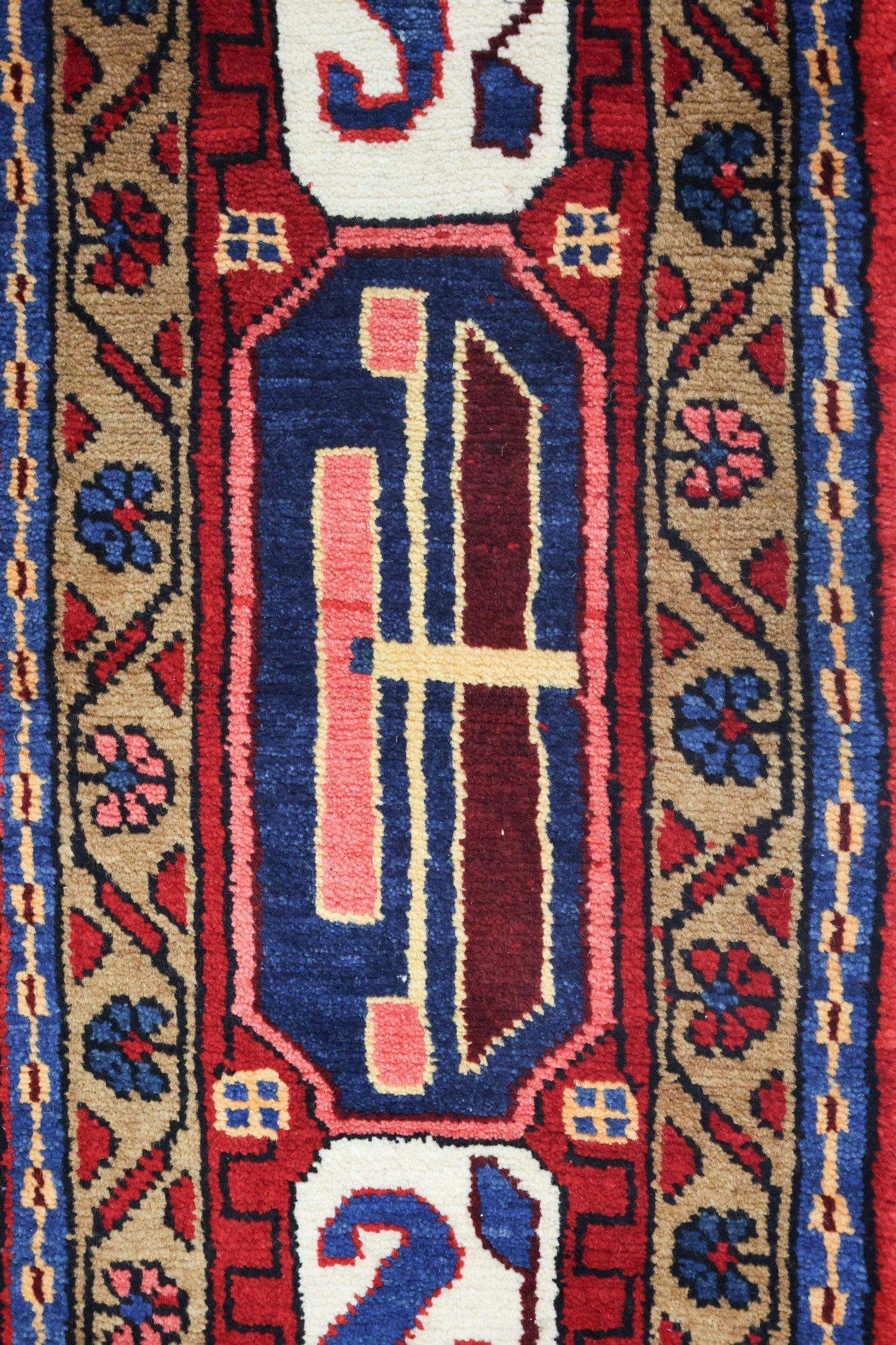 Vintage Nahavand Handwoven Tribal Rug, J75075