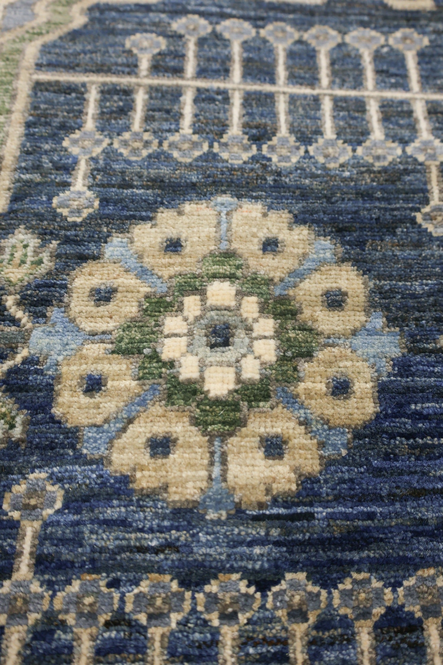 Oushak Medallion Handwoven Tribal Rug, J75326