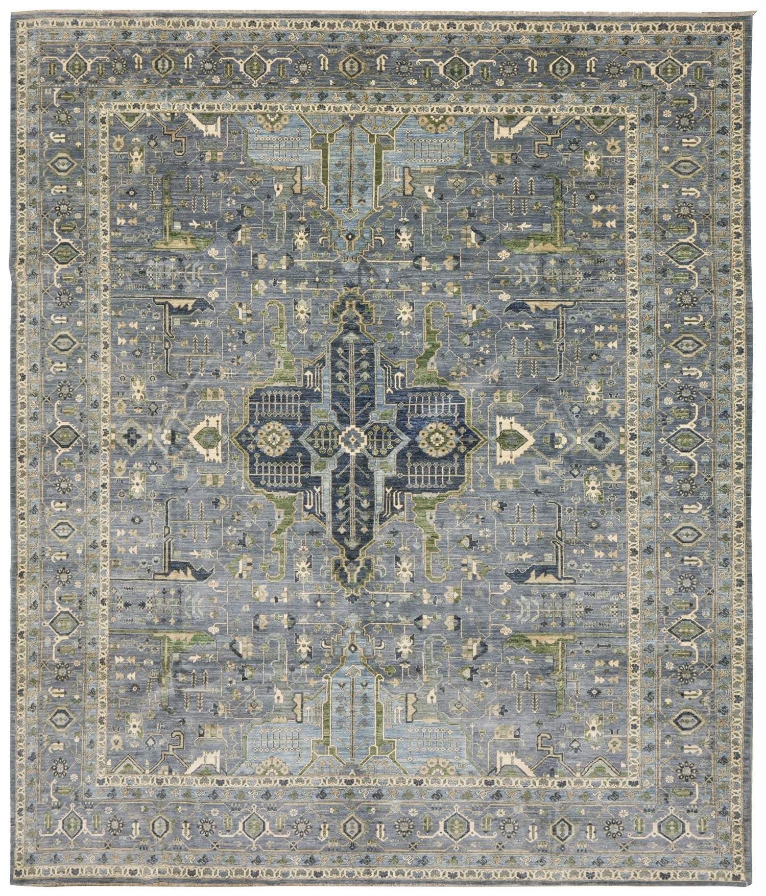 Oushak Medallion Handwoven Tribal Rug