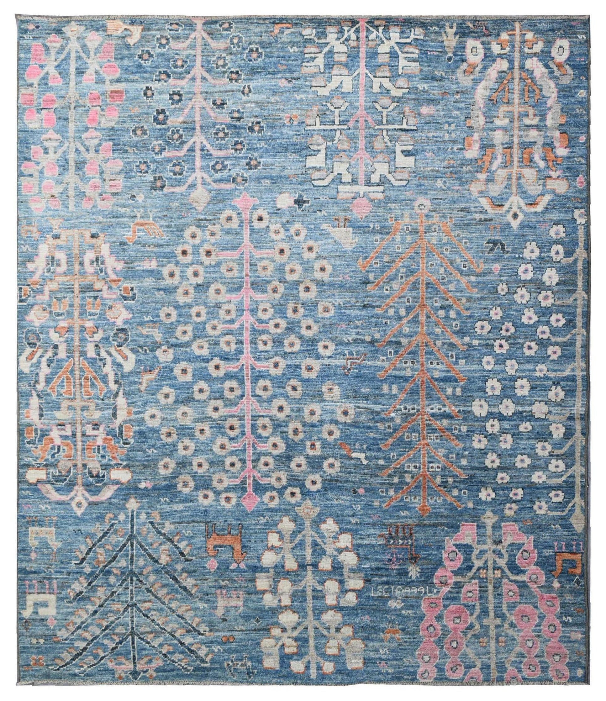 Oushak Tree Handwoven Tribal Rug