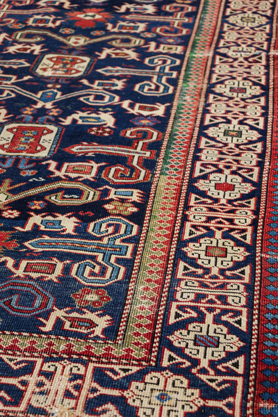 Vintage Perpadil Handwoven Tribal Rug, J78384