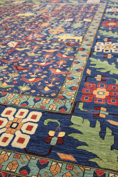 Qashqai Handwoven Tribal Rug, J76992