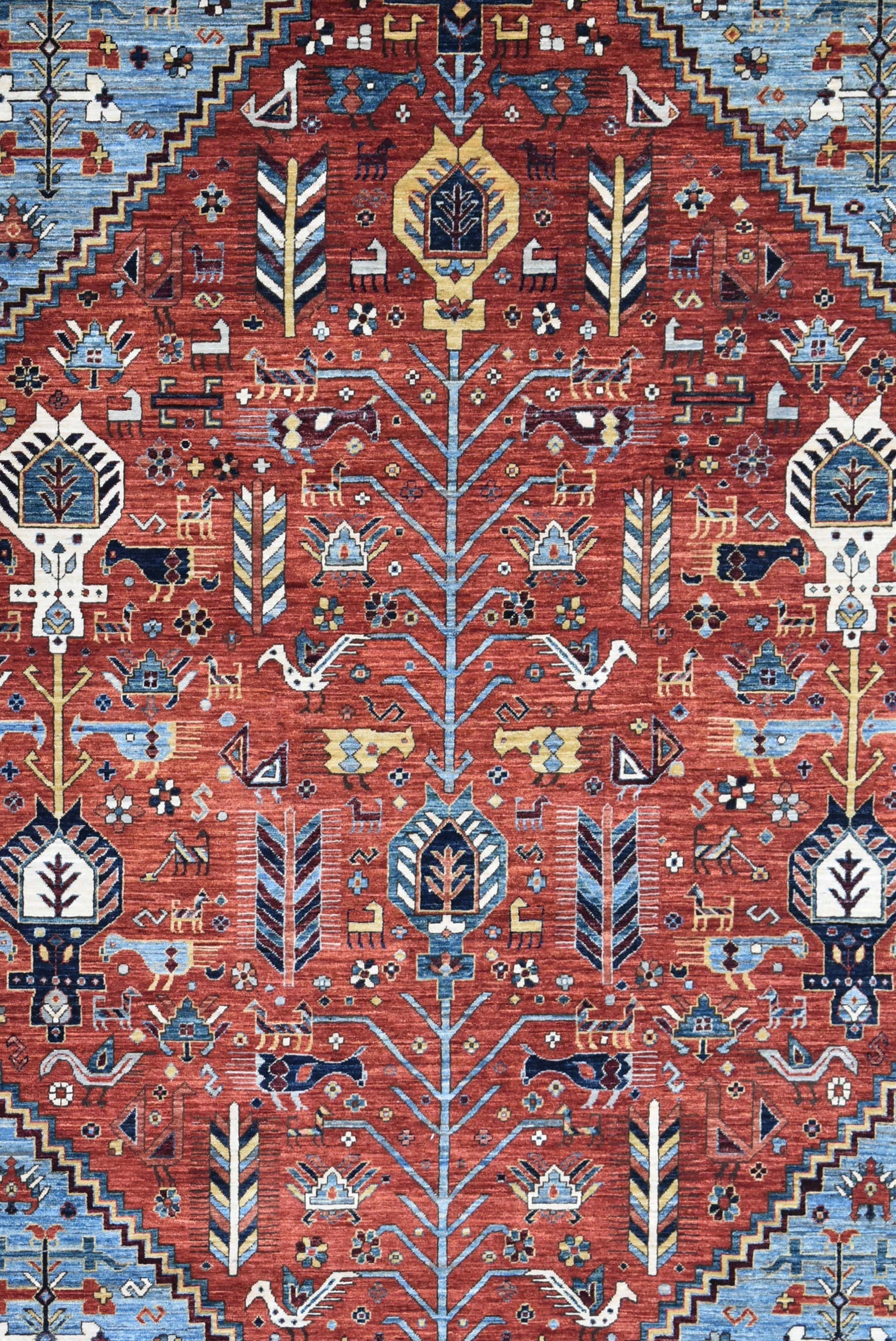 Qashqai Handwoven Tribal Rug, J73917